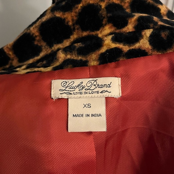 Lucky Brand velour/velvet jacket size xs - Picture 4 of 4